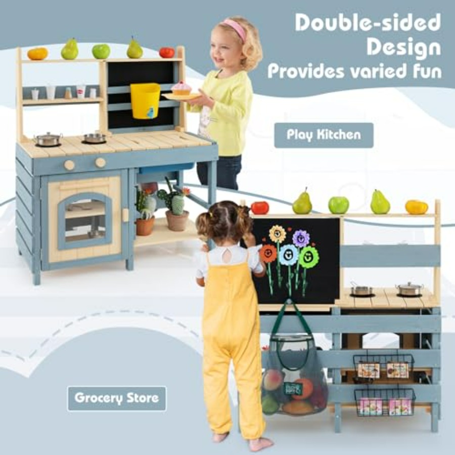Outdoor mud kitchen for kids:  - Kids Outdoor Mud Table ulasan dan harga