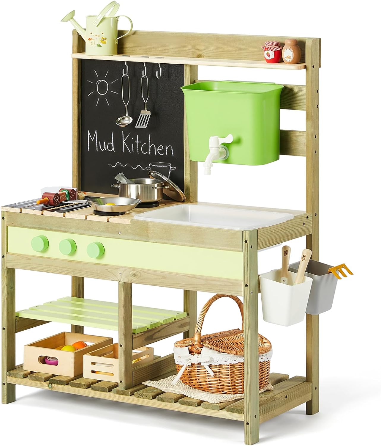 Giant bean Mud Kitchen for Kid - Kids Outdoor Mud Table ulasan dan harga