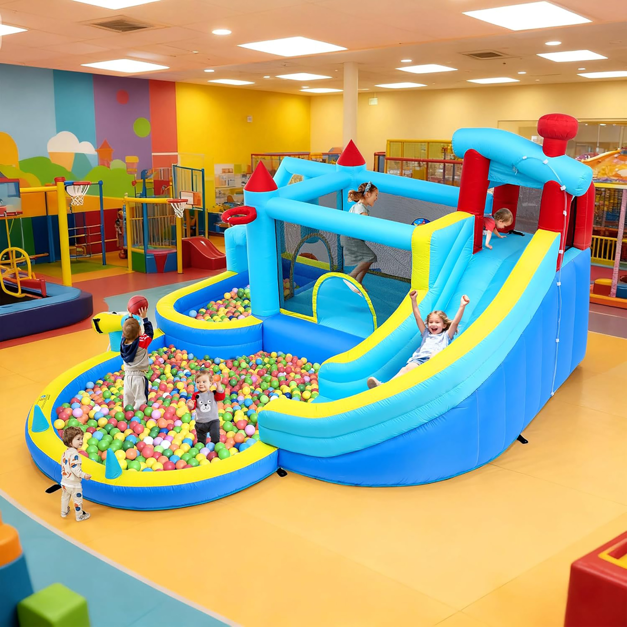 Inflatable Water Slide Bounce  - Kids Outdoor Bounce House ulasan dan harga