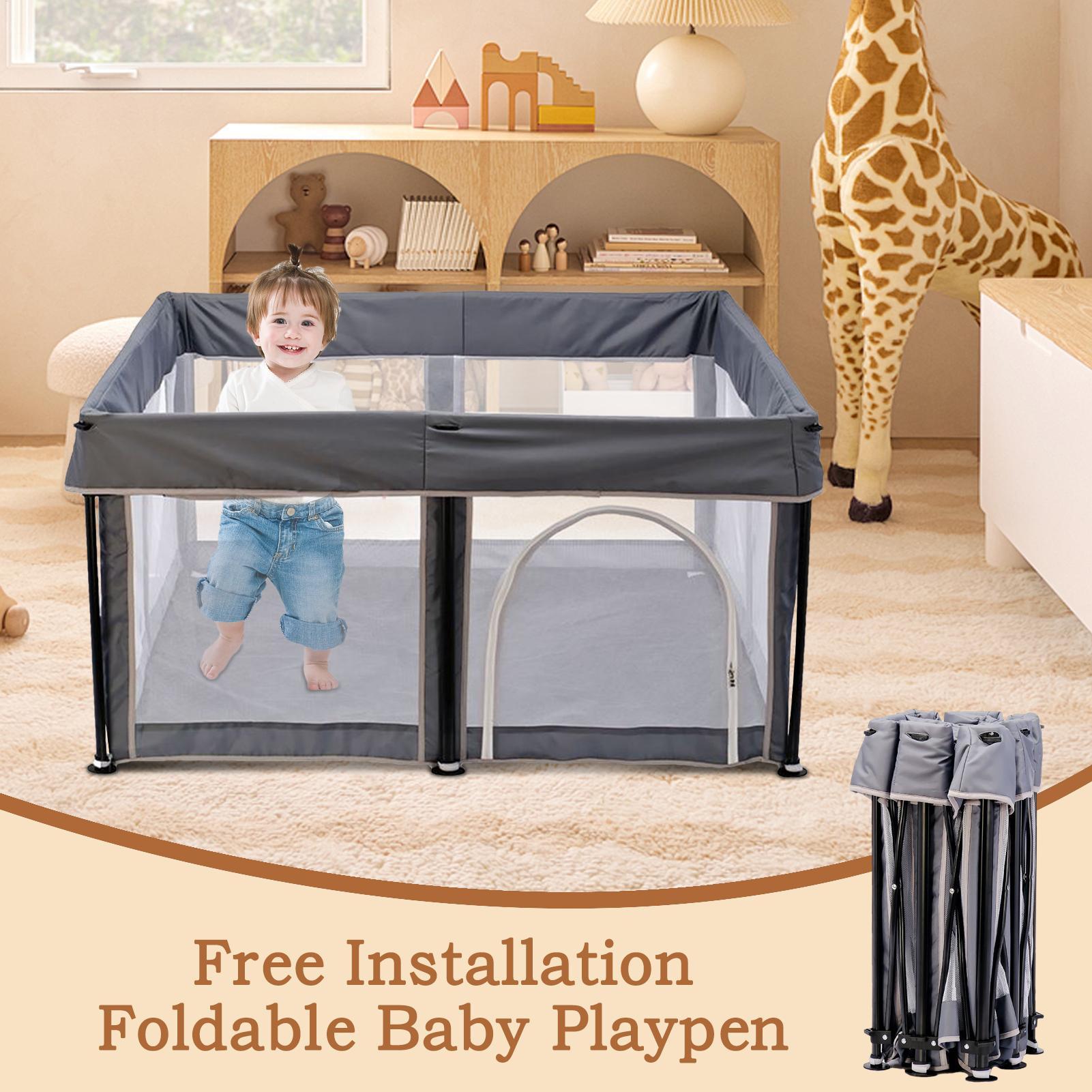Portable Baby Playpen Indoor O - Kids Outdoor Play Area ulasan dan harga