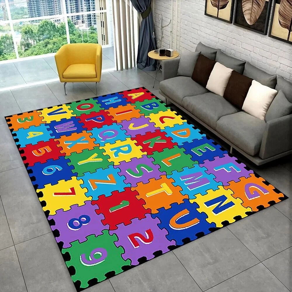 Cartoon Animal Puzzle Rug Kids - Kids Outdoor Zoo ulasan dan harga