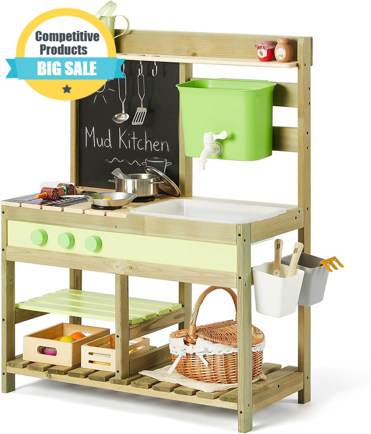 Mud Kitchen for Kids Outdoor,  - Kids Outdoor Mud Table ulasan dan harga