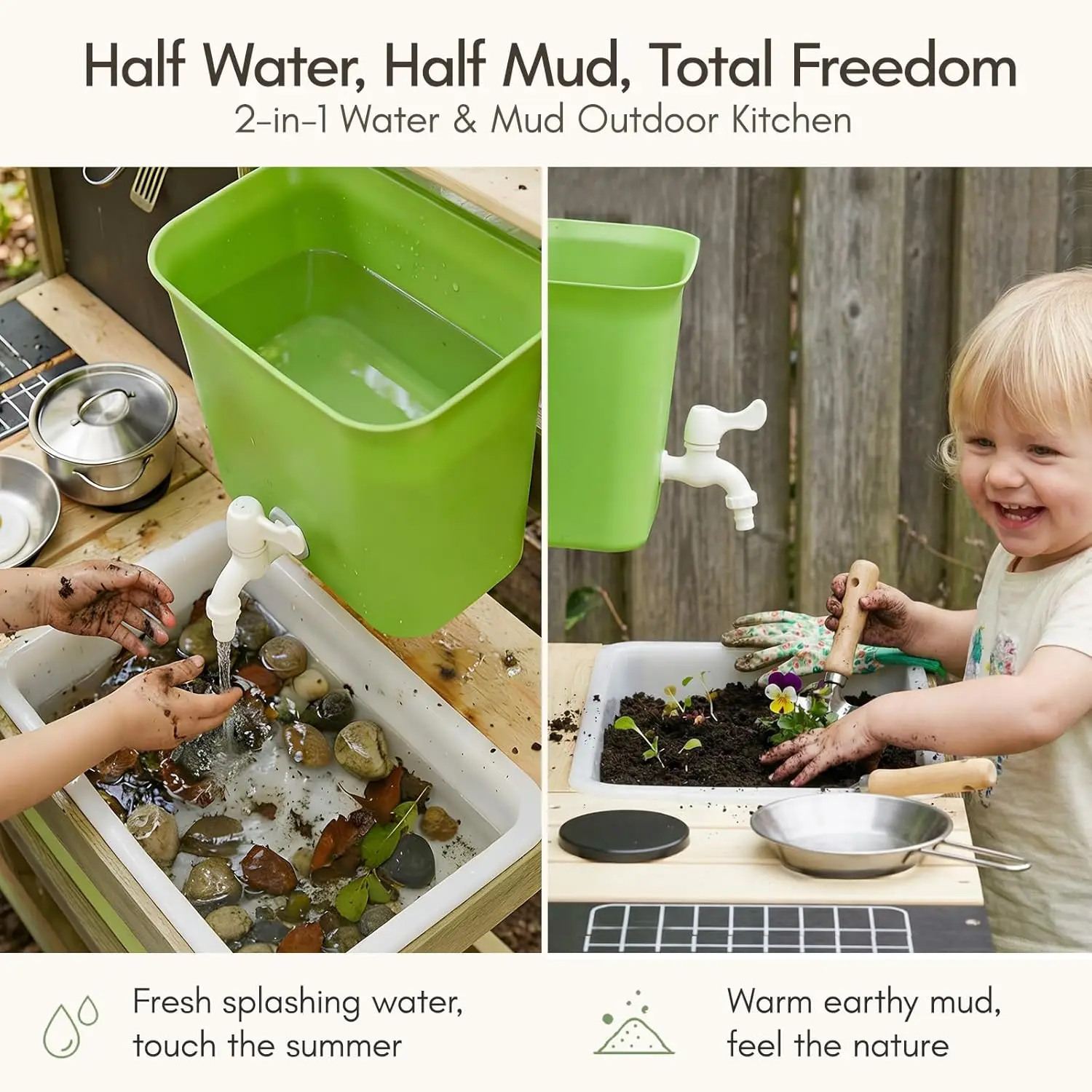 Mud Kitchen for Kids Outdoor,  - Kids Outdoor Mud Table ulasan dan harga