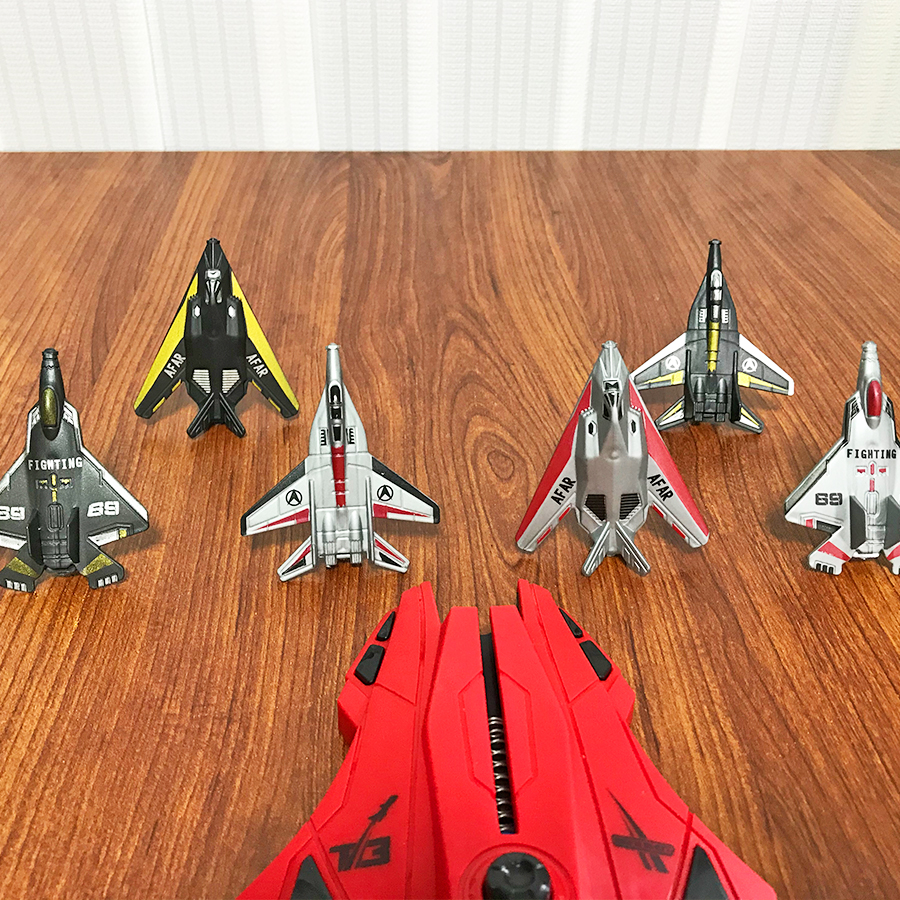 6pcs Fighter Plane Red Launche - Outdoor Games For Kids ulasan dan harga