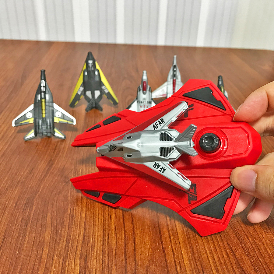 6pcs Fighter Plane Red Launche - Outdoor Games For Kids ulasan dan harga