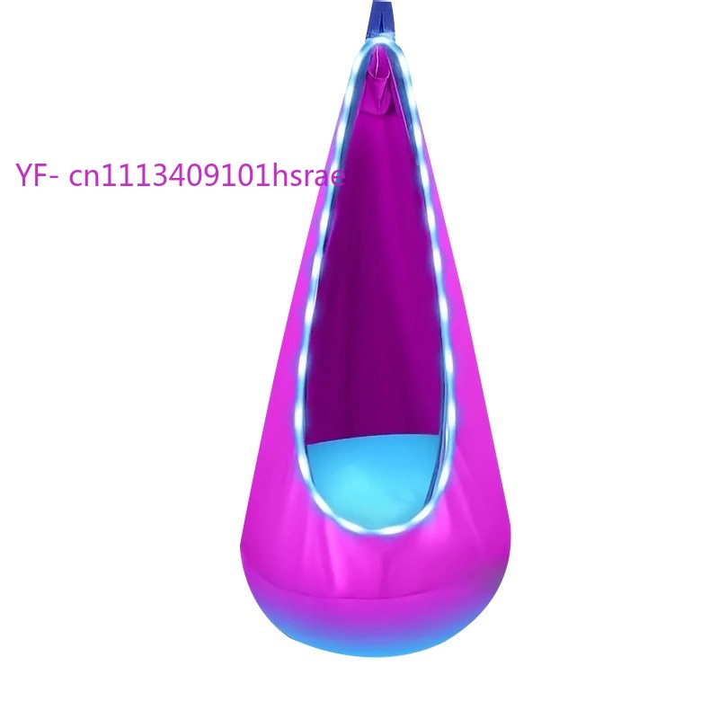 Glowing LED Inflatable Hammock - Kids Outdoor Hanging Chair ulasan dan harga