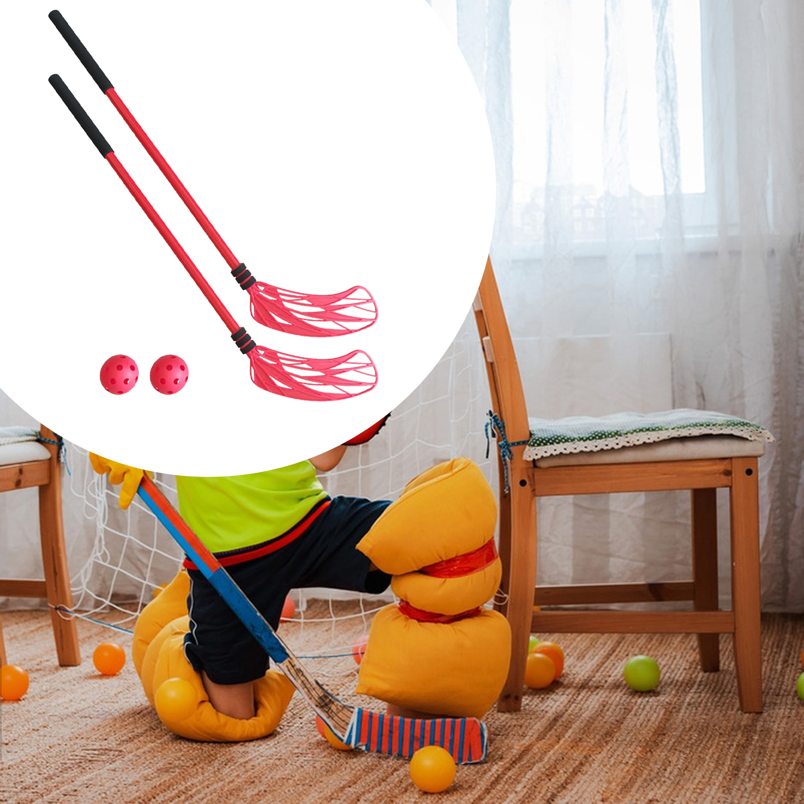 2Pcs Floor Hockey Stick Set Sp - Kids Outdoor Hockey Sticks ulasan dan harga