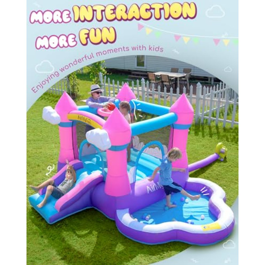 Pink inflatable bounce house f - Kids Outdoor Bounce House ulasan dan harga