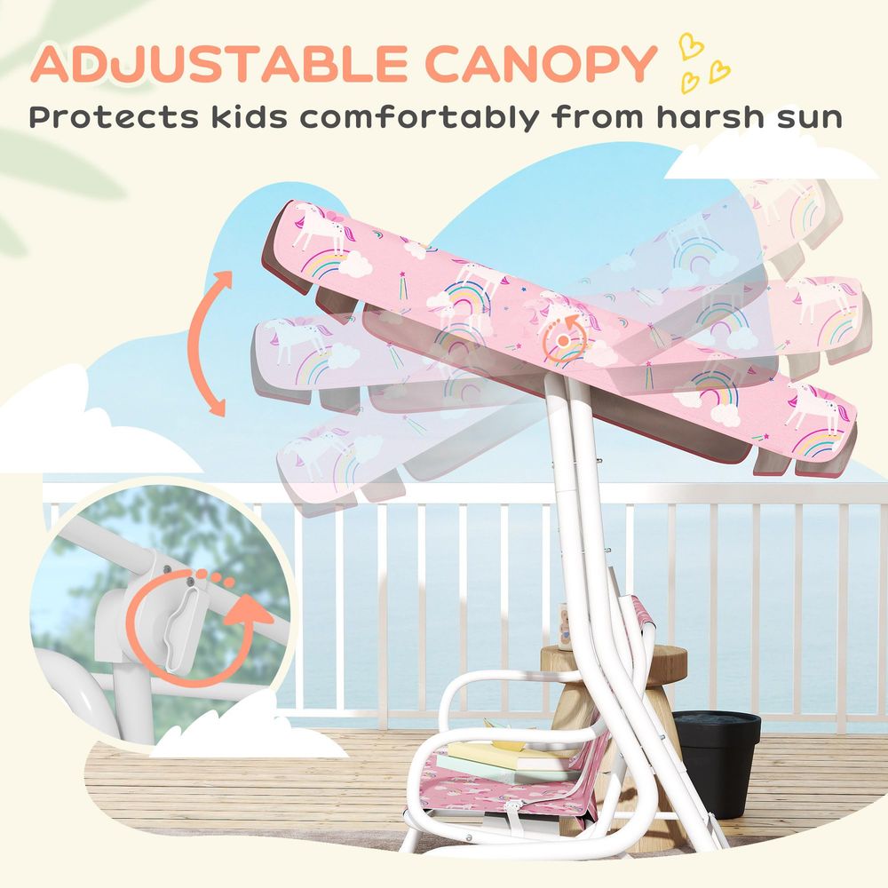 Kids Patio Swing, 2Seater Outd - Kids Unicorn Outdoor Chair ulasan dan harga