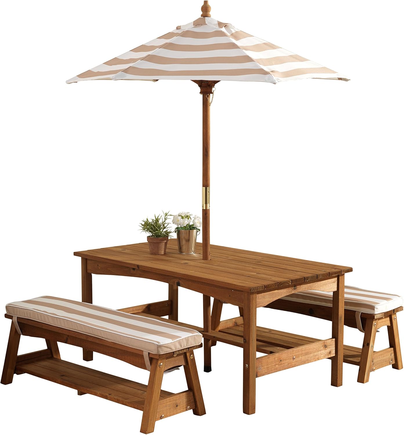 Outdoor Wooden Table & Bench S - Kids Outdoor Wooden Table ulasan dan harga