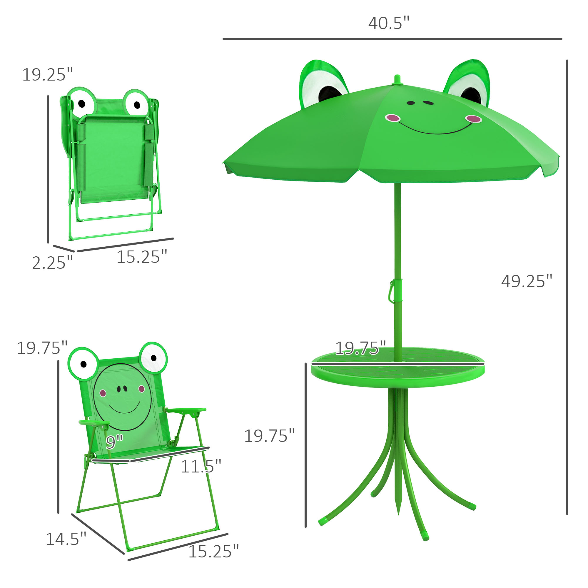 Fun Portable Kids Folding Tabl - Kids Outdoor Table And Chairs With Umbrella ulasan dan harga