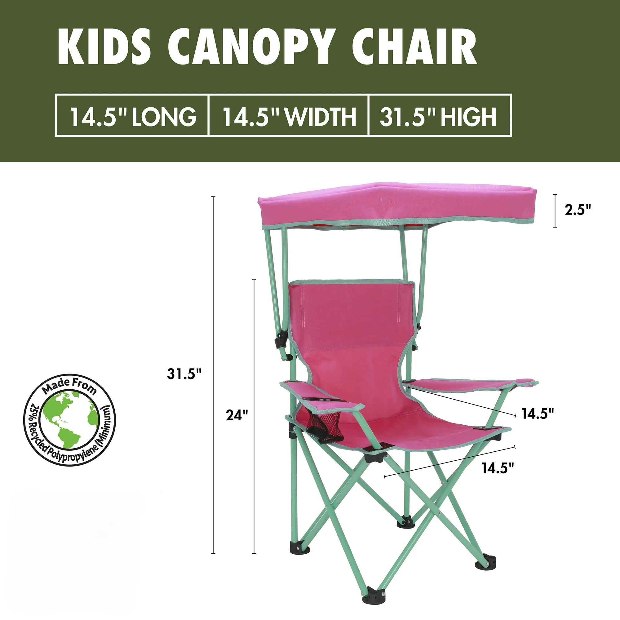 Kids Canopy Chair Pink/Green w - Kids Outdoor Egg Chair ulasan dan harga