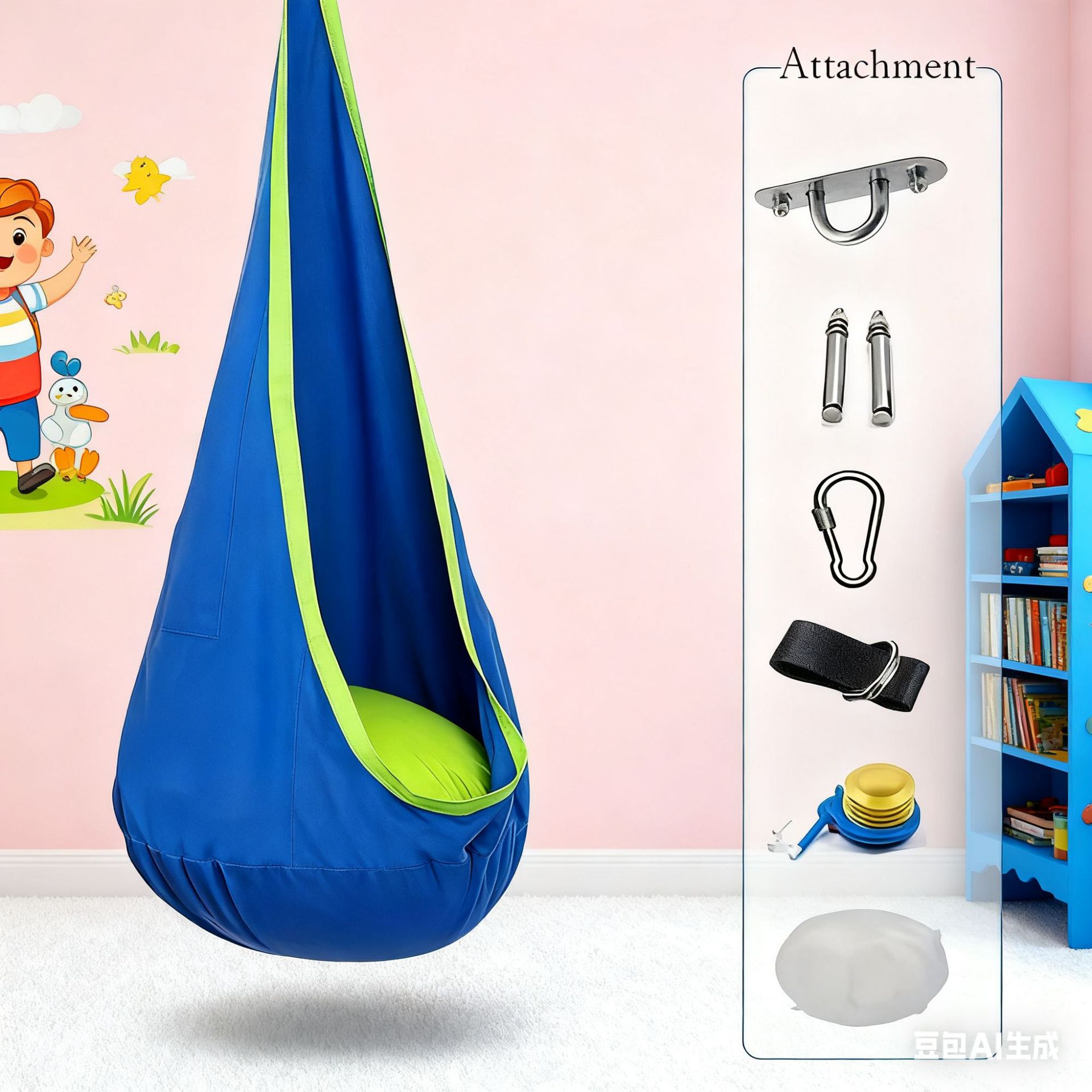Indoor and outdoor children's  - Kids Outdoor Hanging Chair ulasan dan harga