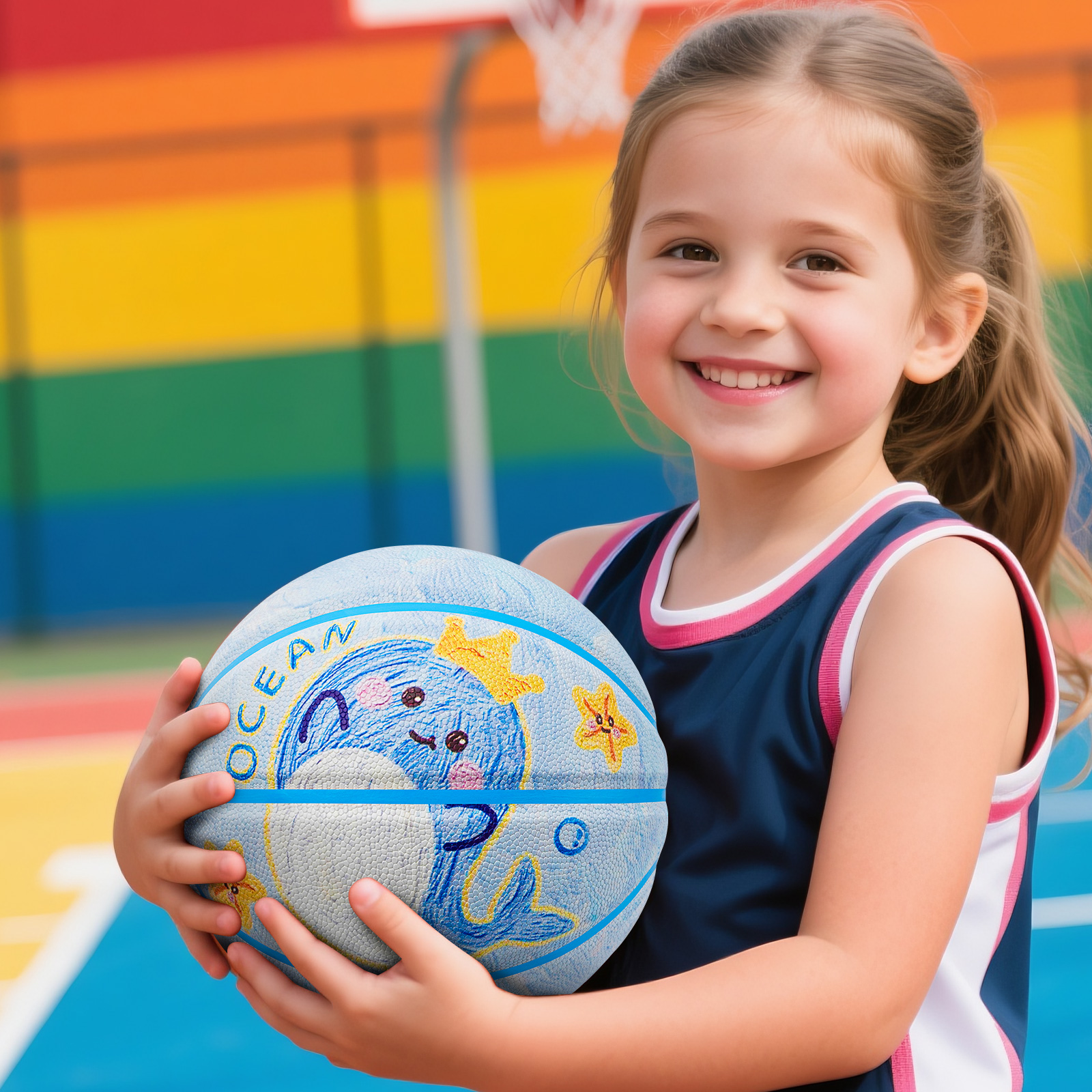 Kuangmi Whale Children's Baske - Kids Outdoor Play ulasan dan harga