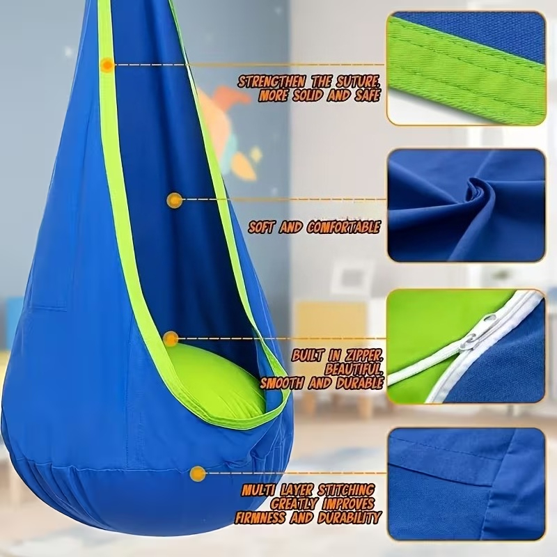 Kids Hanging Chair Indoor Outd - Kids Outdoor Hanging Chair ulasan dan harga