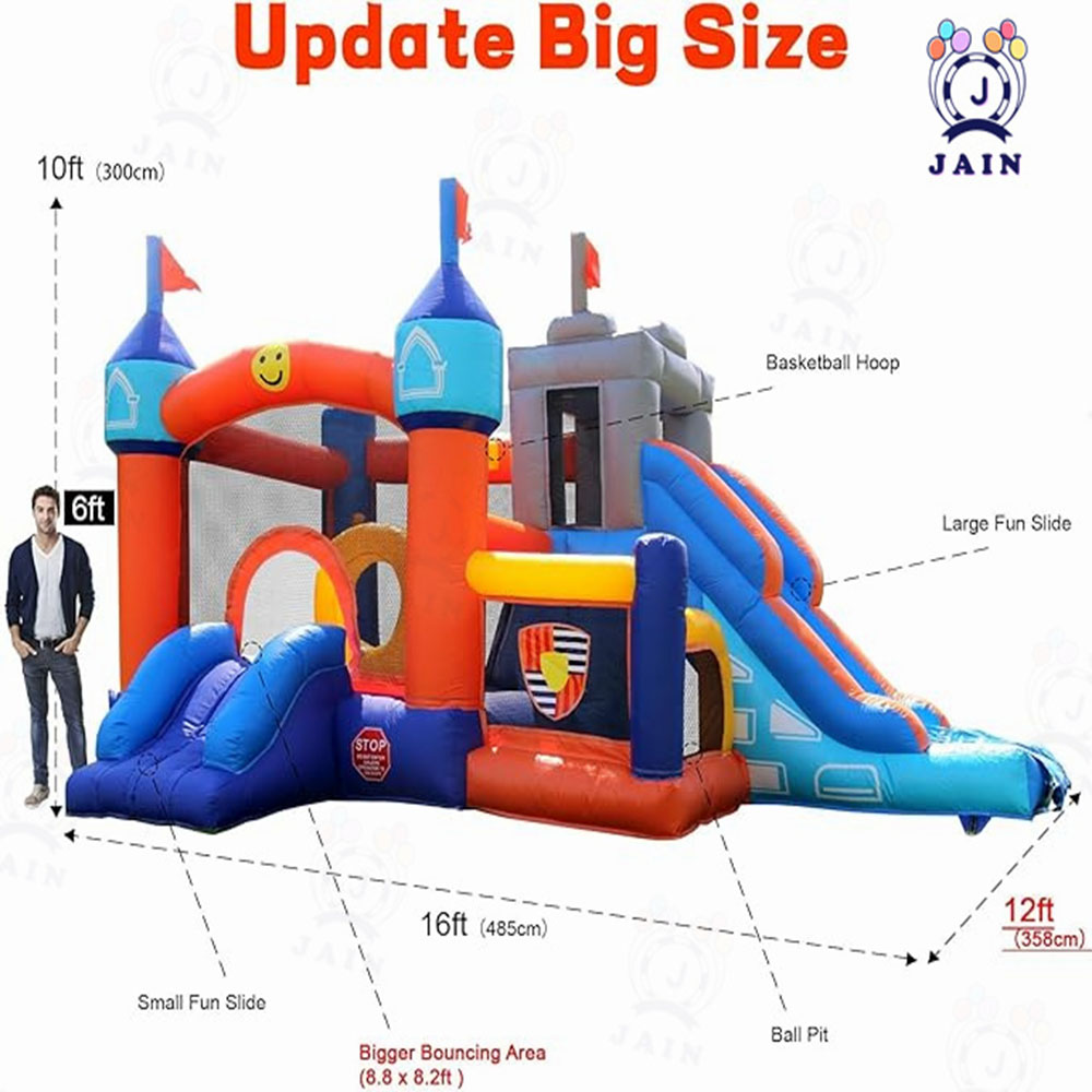 Inflatable Bounce House Castle - Kids Outdoor Bounce House ulasan dan harga