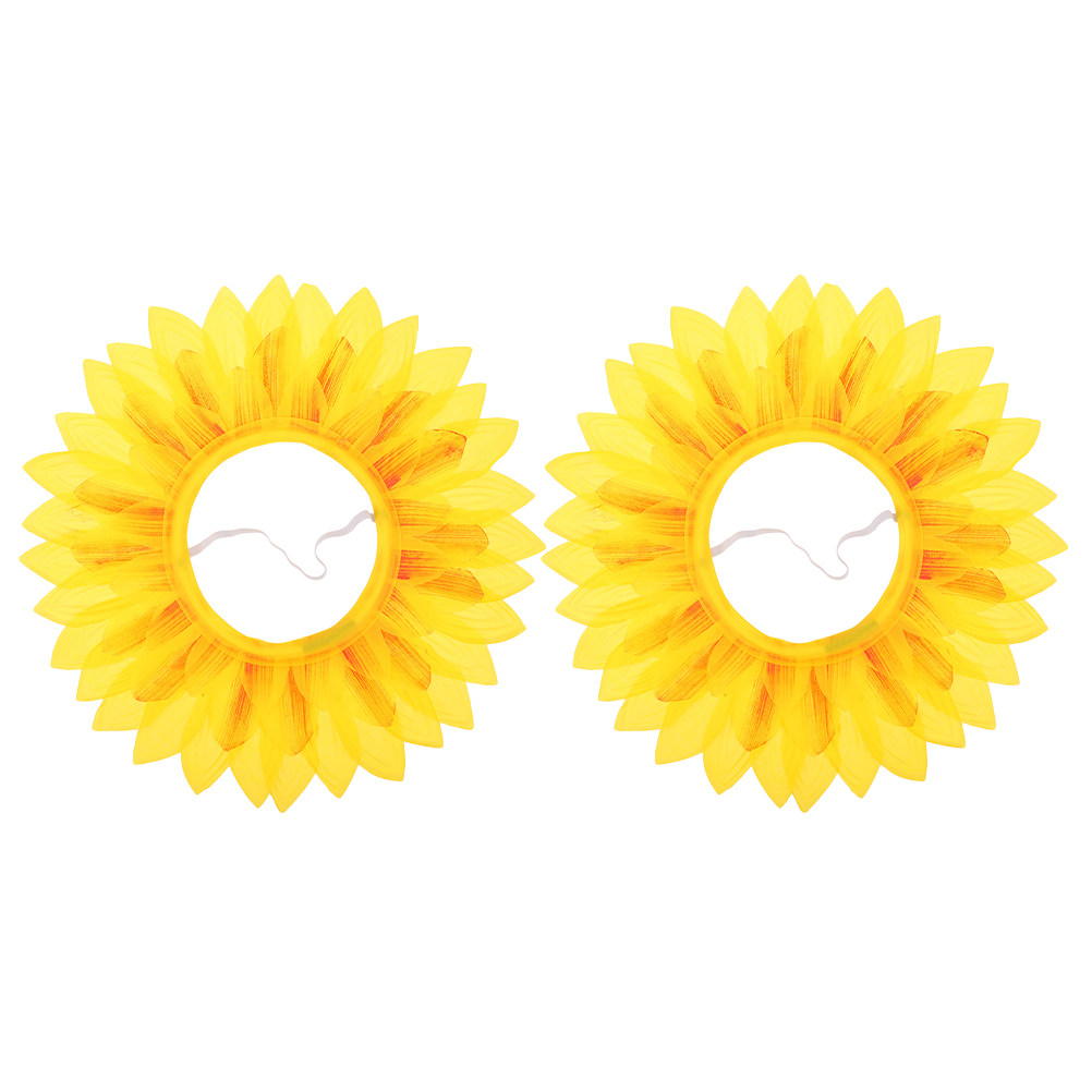 2Pcs Cute Sunflower Headpiece  - Kids Outdoor Zoo ulasan dan harga