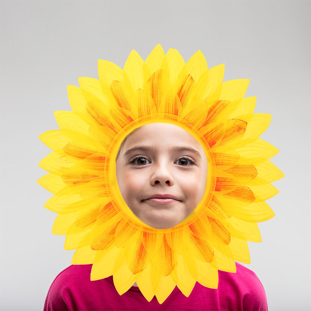 2Pcs Cute Sunflower Headpiece  - Kids Outdoor Zoo ulasan dan harga