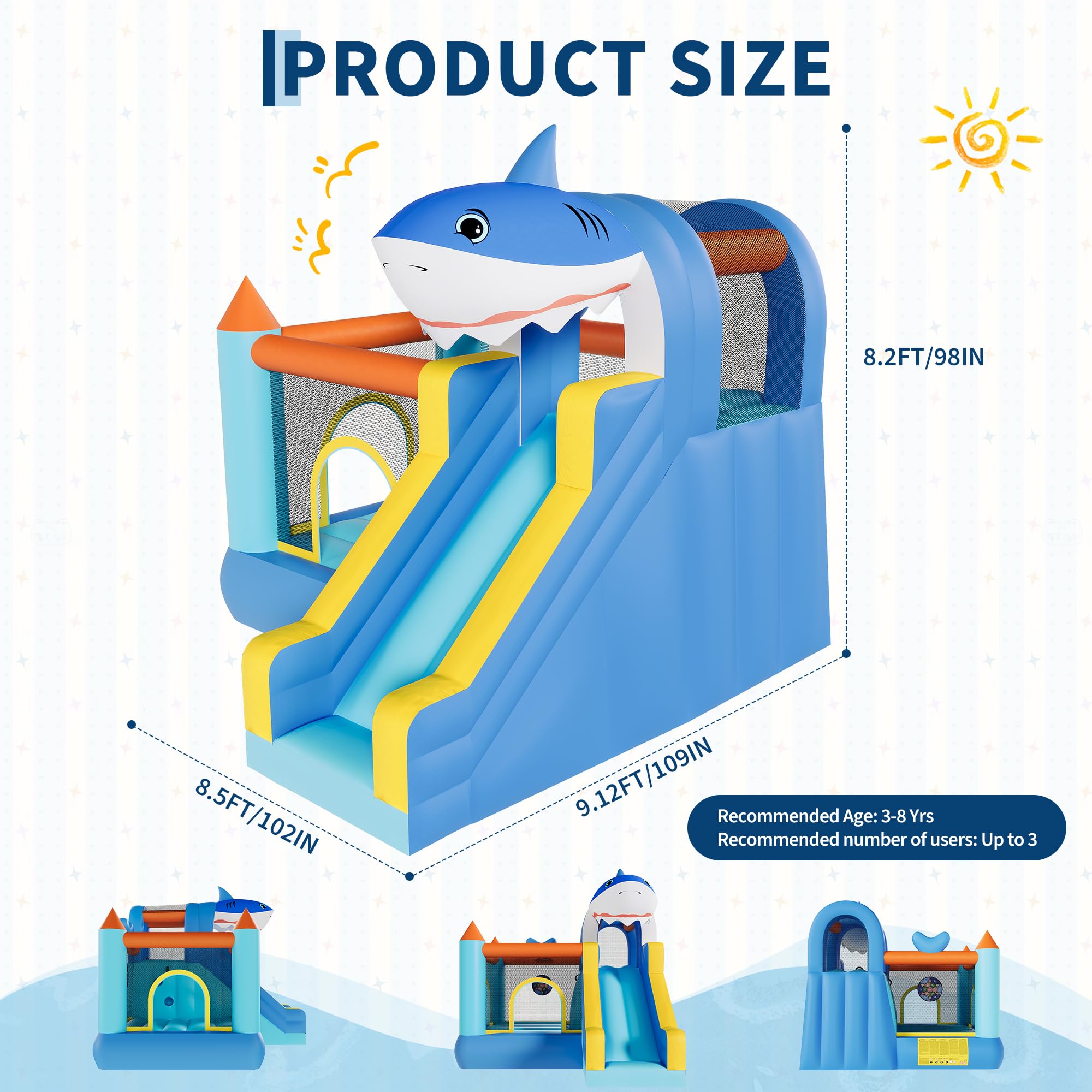 Inflatable Bounce House With S - Kids Outdoor Bounce House ulasan dan harga
