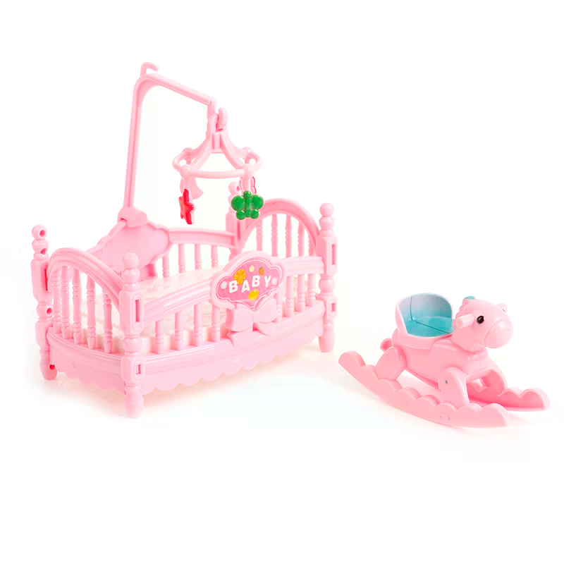 Miniature Crib Wooden Horse Se - Kids Outdoor Table And Chairs With Umbrella ulasan dan harga