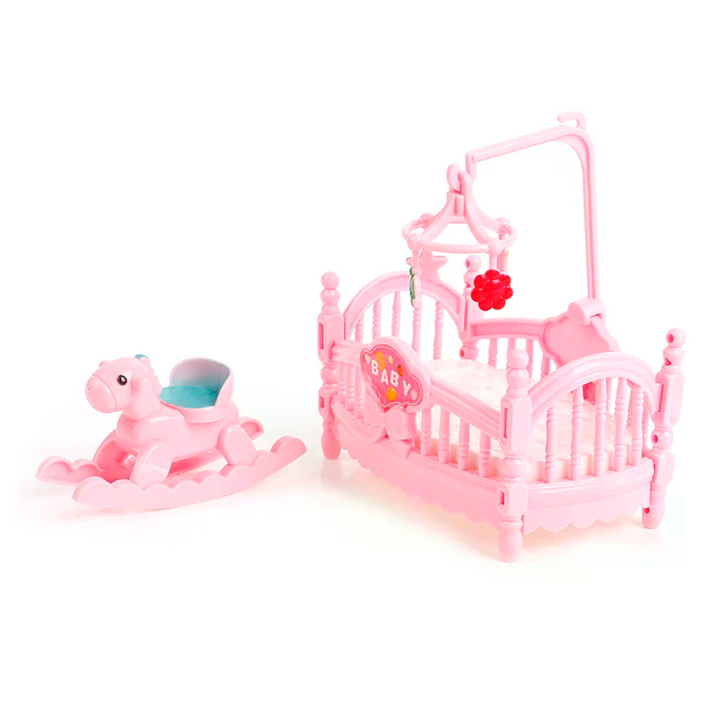 Miniature Crib Wooden Horse Se - Kids Outdoor Table And Chairs With Umbrella ulasan dan harga