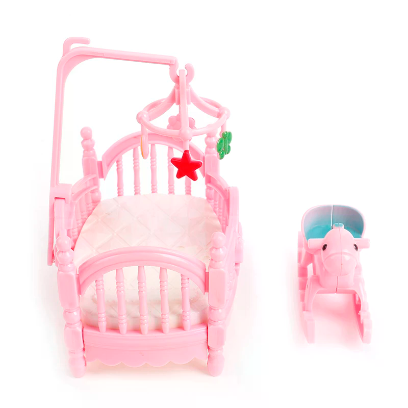 Miniature Crib Wooden Horse Se - Kids Outdoor Table And Chairs With Umbrella ulasan dan harga