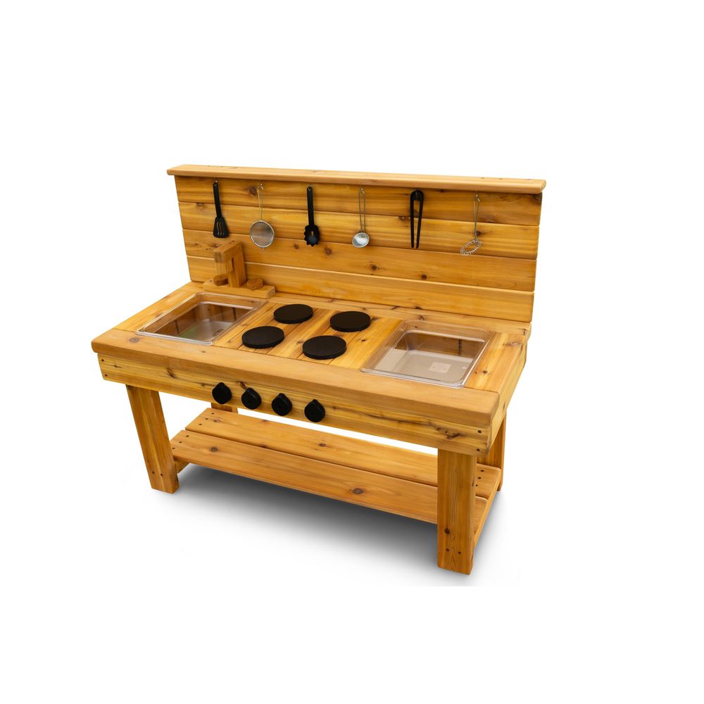 Toys XL Cedar Outdoor Mud Kitc - Kids Outdoor Mud Table ulasan dan harga