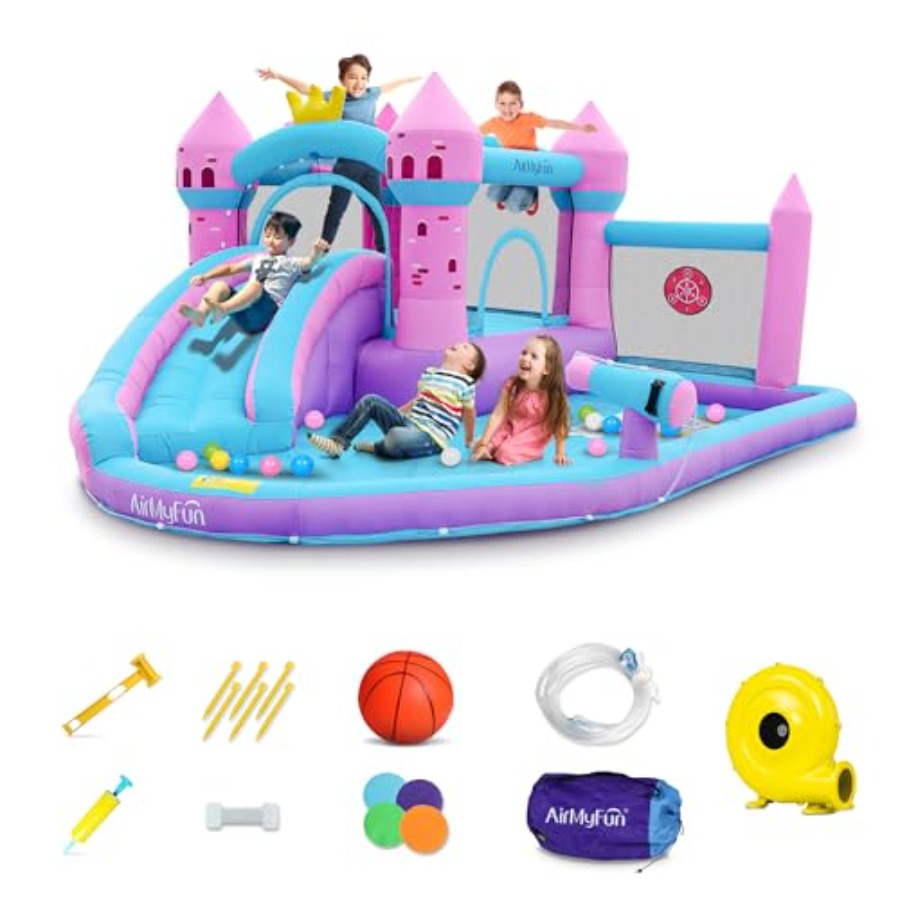Backyard inflatable waterslide - Kids Outdoor Bounce House ulasan dan harga