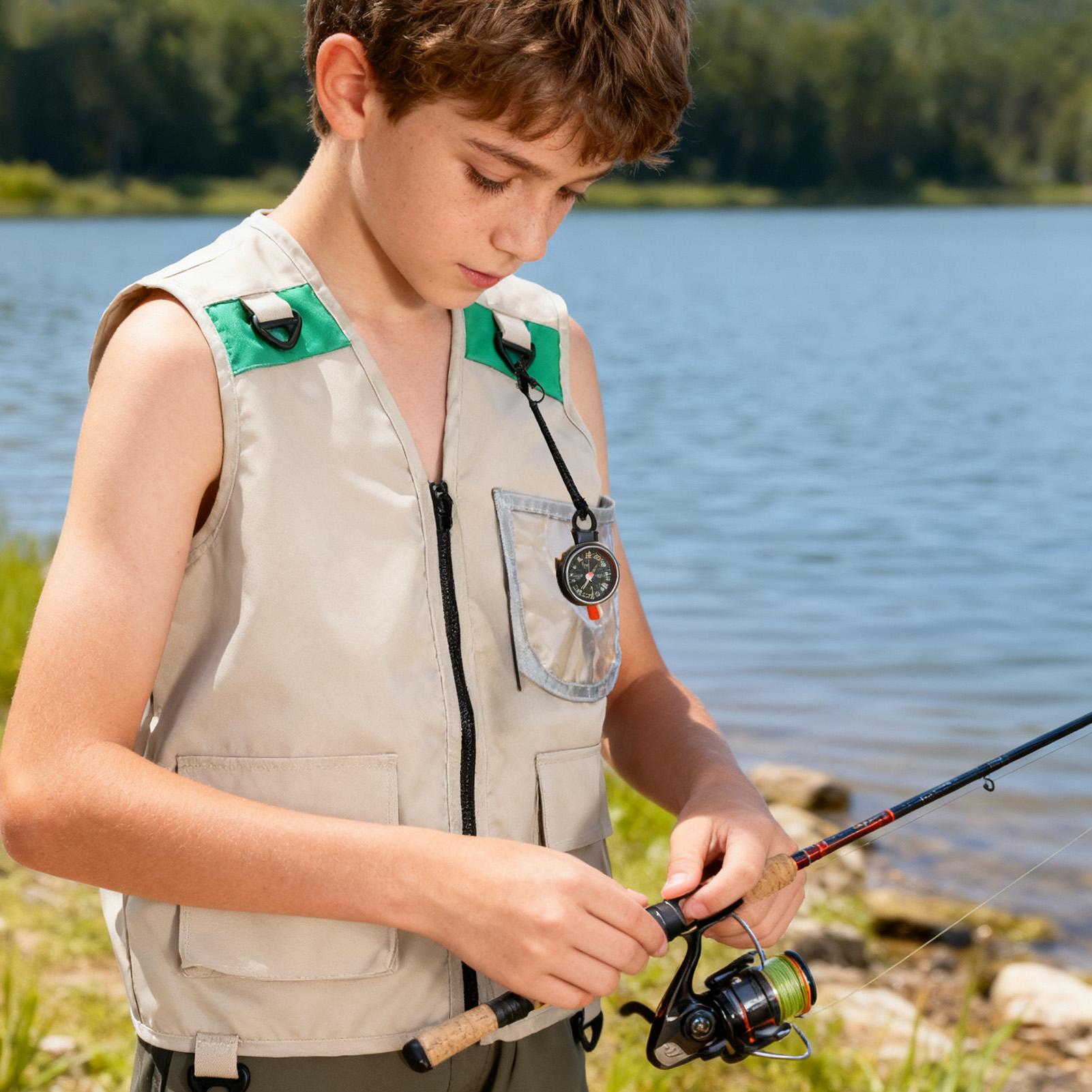 Kids Fishing Vest Sleeveless C - Kids Outdoor Zoo ulasan dan harga