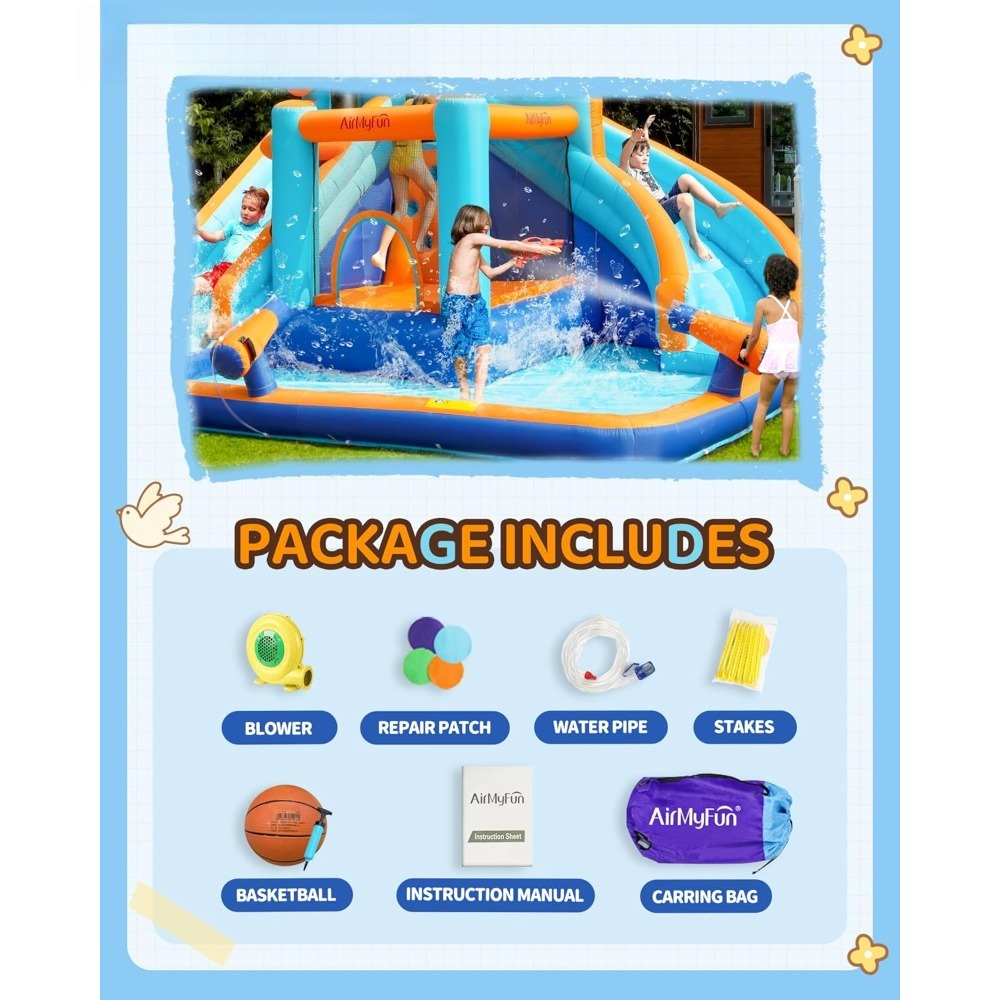 Large Water Slide Bounce House - Kids Outdoor Bounce House ulasan dan harga