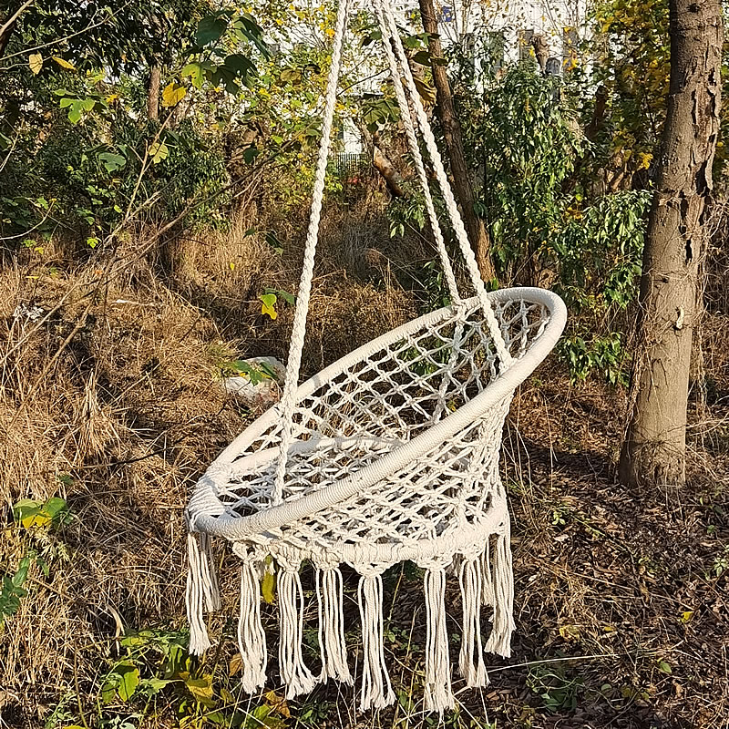 2025 Nordic Garden Handmade Kn - Kids Outdoor Hanging Chair ulasan dan harga