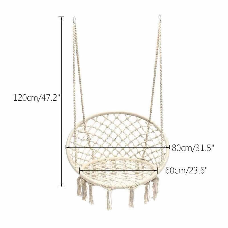 2025 Nordic Garden Handmade Kn - Kids Outdoor Hanging Chair ulasan dan harga