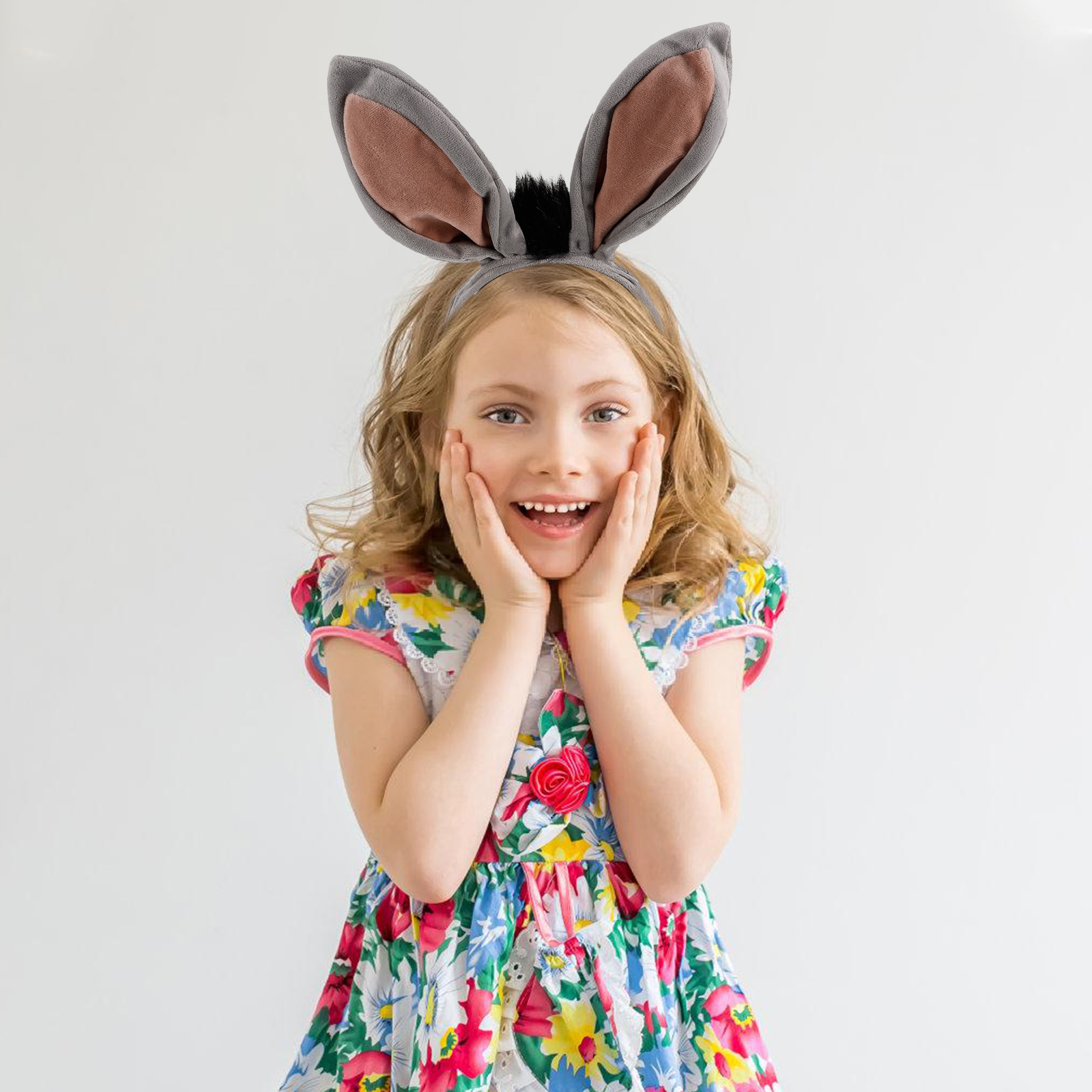 Donkey Ears Headband Tail Set  - Kids Outdoor Zoo ulasan dan harga
